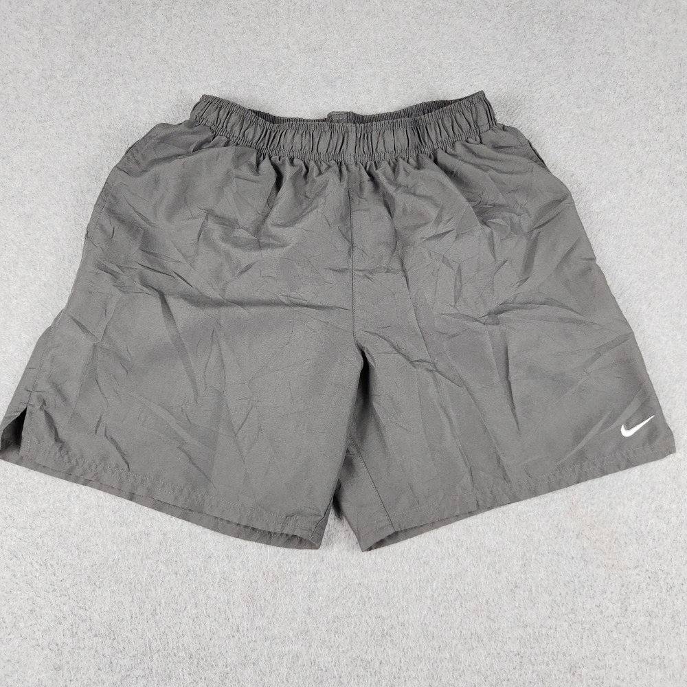 Nike Running Shorts Mens Large Gray Athletic Gym Yoga Workout Elastic Waist
